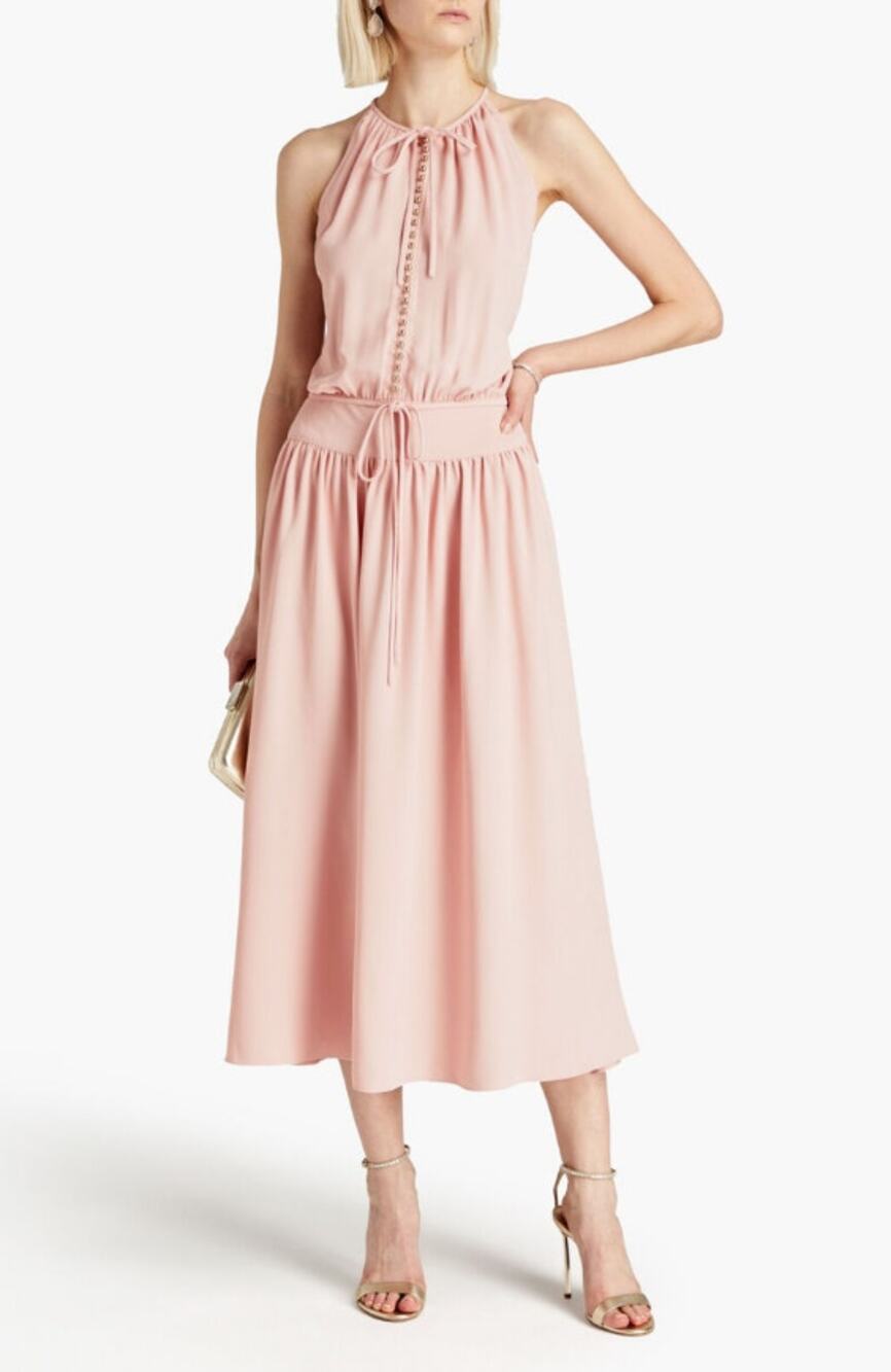 NWT Zimmermann A-Line Sleeveless Draped Back Midi Dress with Tags Sz M